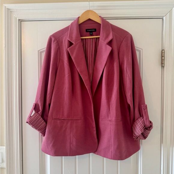 41 Hawthorn Rose Pink Blazer Jacket 3X | Stitch Fix Tailored Chic - Picture 6 of 10